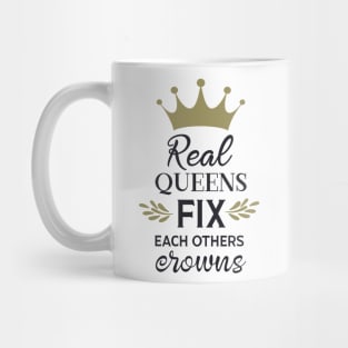 Real Queens fix each others crowns Mug